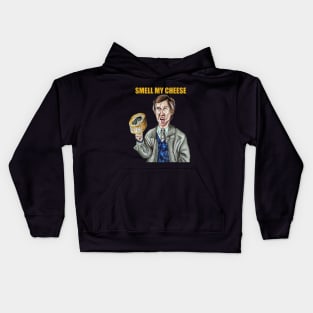 Alan caricature - "Smell my cheese" Kids Hoodie